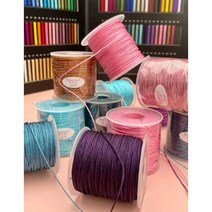 Dandelion 매듭실 100M/1000CM 악세사리DIY 수예용품 실부자재 방과후수업, 19.1003﻿(0.9mm)→﻿체리핑크