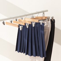 할메이드 프리미엄 고급 우드 나무 니트 정장 코트 원목 치마 바지걸이 20P, 원목 바지걸이 20P