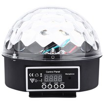 DMX512 RGB 프리미엄 사운드 컨트롤 미러볼 파티 무대 조명 LED 27W 리모컨, DMX512 MAGIC BALL, 유럽 플러그, DMX512 MAGIC BALL+AU 플러그