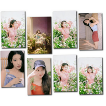 아이유포카 포토카드 고화질 코팅 아이유 고퀄리티 포스트카드 고급 굿즈 여자아이돌 프리미엄, IU-HB34, 5인치 사진 8장 (코팅)