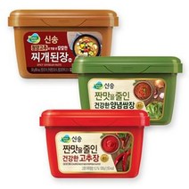 신송식품 신송 칼칼한 찌개된장 500g(청양고추)X3개 외 골라담기, 07_짠맛줄인 건강한 고추장 500g(1+1+1)총3팩