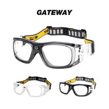 게이트웨이 GWS09 운동용 스포츠 고글 밴드형 보안경 (성인용), 블랙