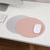 온열마우스패드 컴퓨터 전기매트 usb 마우스 온열매트 수족냉증 라운드 마우스 패드 단면 솔리드 컬러 범용, 10 Pink and silver_01 20x20cm