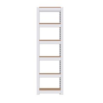 홈던트하우스 조립식 앵글 철제 선반 6단 300 x 300 x 1800, 화이트