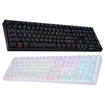 앱코 HACKER PBT RGB 무접점 유선키보드 55g, KN10, 화이트