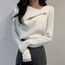 사선 슬림 니트 스웨터 대행사 고아인 이보영 강한나 손나은 조은정 오수진 배원희 스타일 옷