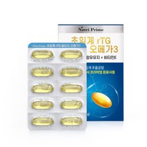 뉴트리프라임 저온초임계 rTG 알티지 오메가3 1250mg 60정 기억력개선 혈행개선 영양제, 1개