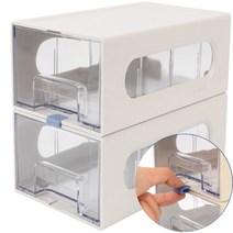 멀티박스 2단 시스맥스 데스크 책상 정리함 아크릴정리함 공구 소품 레고 보관함
