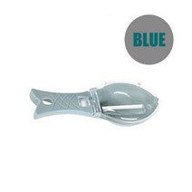 Blue Fish Scales Graters Scraper Fish Cleaning Tool Scraping Scales Device with Cover Home Kitchen C, 1pcs