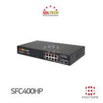 [솔텍] SOLTECH SFC400HP POE 8포트 SFP 2포트 L2 기가비트 POE 광 스위치허브