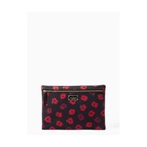 케이트 스페이드 라지 화장품 다용도 파우치 블랙 레드 윌슨 WILSON Road Poppy 핸드백 위슬렛