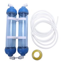 Ad-water 필터 2pcs t33 카트리지 하우징 diy t33 쉘 필터 병 4pcs 피팅 역삼 투 시스템 용 정수기, 없음