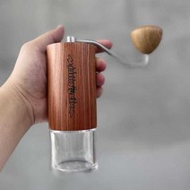 무선 수동 커피글라인더 드롱기 휴대용 가정용 원두 분쇄기, 상세 페이지 참고, 강철의 은 심장