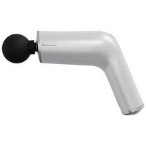 Recovapro Lite Percussive 울트라 휴대용 마사지 건 충전 매트 및 여행용 케이스 포함 블랙, White_Lite