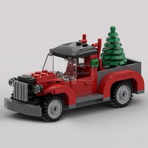 호환블럭 크리에이터 크리스마스 겨울 오래된 트럭 MOC-56351 창작 신제품