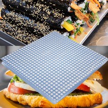 [사은행사] 행복물류 샌드위치포장 김밥포장 다용도포장지 30cm*30cm 1000장 노루지 코팅지, 파랑체크