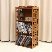 사방탁자 엔틱 고가구 한옥 인테리어 원목진열장, 구름격자 2층  42CM