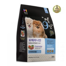 라이브잇 목우촌 전연령용 오리 펫9단 포메라이안 전용사료, 12개, 1.8kg