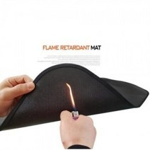 보관파우치포함 135G 350x340MM 블랙 방염매트 S