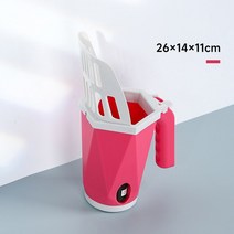 리터로봇 고양이화장실 고양이후드형화장실Plastic Cat Litter Scoop Pet Care Sand Waste Shovel Hollow C, 01 빨간_01 26cm