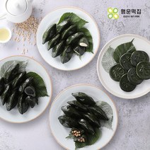 행운떡집 냉동 모시송편 3종 (기피 25개+깨 25개+통동부 25개) + 모시개떡 25개, 1