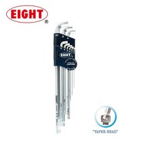 에이트 테퍼 헤드 숏형 렌치 세트 TTS-9 스터비 볼렌치 짧은 목 육각렌치 L렌치 (1.5~10mm) 카리스툴, 1개