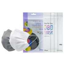 국산 디비디 데이데이 데일리 덴탈 마스크 비말차단 대형 100매, 3매입 그레이