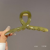 이케바나화병 프리츠한센 빈티지오브제 개운죽 화병 2023 여성용 헤어 클로 클립 플라스틱 투명 대형 크랩, 03 A6-13cm