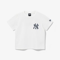 [뉴에라 키즈] 13114854 MLB 뉴욕 양키스 티셔츠 오프 화이트 아동반팔티셔츠