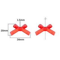 레고장식장 아크릴장식장 피규어장식장 유리장식장 4pcs 달콤한 매력 아크릴 나비 구슬 Bowknot 활 쥬얼리, 07 07