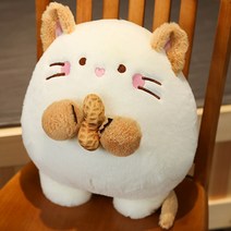 땅콩까는기계 탈피기 농업용 1345 땅콩 사랑스러운 뚱뚱한 마우스 위한 귀여운 쥐 플러시 장난감 부드러운, 01 WHITE_01 30cm