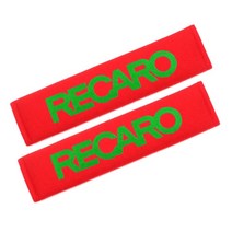 레이싱안전벨트 4점식Recaro 레이싱 자동차 스타일링에 대 한 좌석 벨트 어깨 스트랩 패드에 2pcs 코 튼 커, 04 for RECARO green