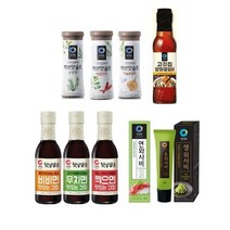 청정원 캠핑용 와사비 소스 소금 간장 4개 골라담기, 생와사비40gx2+찍으면맛있는간장