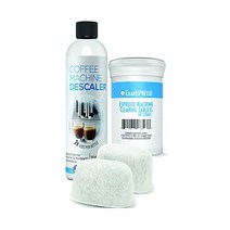 CleanEspresso Espresso Cleaning Kit - 40개의 에스프레소 머신 클리닝 태블릿 + 2개의 물 필터 + 2-사용 데시클링 솔루션 - 모든 브레빌 에스프레
