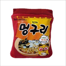강아지 노즈워크 바스락 장난감 너구리라면 개키우는집 애견 갱지 댕이 펫, 1개