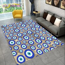 Nazar Evil Eye Tree of Life 영역 러그 가정용 카펫 거실 침실 소파 도어매트 주방 장식 어린이 놀이 미끄럼 방지 바닥 매트, 33.40x60cm15x23in - 6