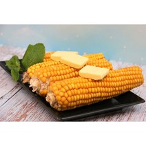 노랑 옥수수 찰옥수수 마약옥수수 2개입 초당 삶은 간편 간식 음식 휴대용 아이 에어프라이어 전자레인지 회사 탕비실, 1개