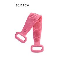 원터치욕조 핀란드사우나 미니 히노끼 예쁜 편백 사우나 반신 욕조 실리콘 백 스크러버 소프트 수세미 목욕 타올 목욕 벨트 바디 엑스 폴리 에이 팅 마사지 샤워 바디 청소 욕실, 분홍