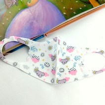 윈코리아 유아동 쿨 입체마스크 (3~10세) 아이스원단 봄 여름 가을 유치원 어린이 초등학생 마스크 어린이집 단체선물