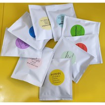 답례품 소량문구 제작 원하는 문구 제작 스티커 문구 드립백 9종류, 호호커피9종류