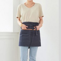 [제이케이스포츠] 써니힐 데님 허리 앞치마 공방용 작업용 업소 주방용 인쇄, 필수선택:써니힐 데님 허리 앞치마 / 색상:데님블루