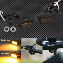 할리데이비슨 램프 2x led 회전 신호 표시 등 블랙크롬 투어링로드 스트리트 호환품, 방향 지시등 c, 1개