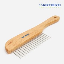 아테로 핸들콤 우드 비숑빗 푸들빗 강아지빗 P223