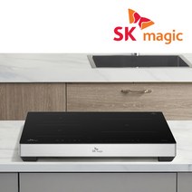 NEW SK매직 3구 올파워 전기렌지 인덕션 전기레인지 IHRB32A3, 블랙, 낮은스탠드