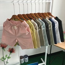 황제패밀리 빅사이즈 시원한 린넨 마 5부 밴딩 반바지