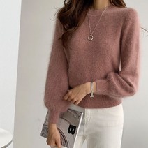 유행의미아 보송보송 퍼 앙고라 벌룬 니트(o109413)