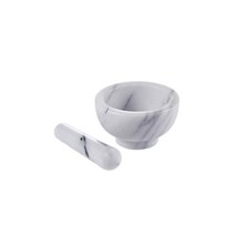 JEmarble 대리석 난쟁이 마쇄기 11x6cm-흰색석구 Mortar and Pestle 4.5