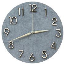 시크 그레이 무소음 인테리어 벽시계 인더스트리얼, 시크 그레이 무소음 인테리어 벽_블루블랙무드, 블루블랙무드