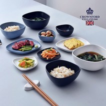크라운포드 댄디 홈세트 14pcs 신혼 1인 2인 예쁜 도자기 접시 식기 그릇 세트, 본상품선택, 본상품선택