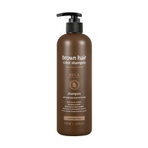 아브카 탈모기능성 브라운헤어컬러 새치염색샴푸 자연갈색, 1개, 500ml